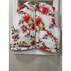 Daily Practice Floral Puffer Vest